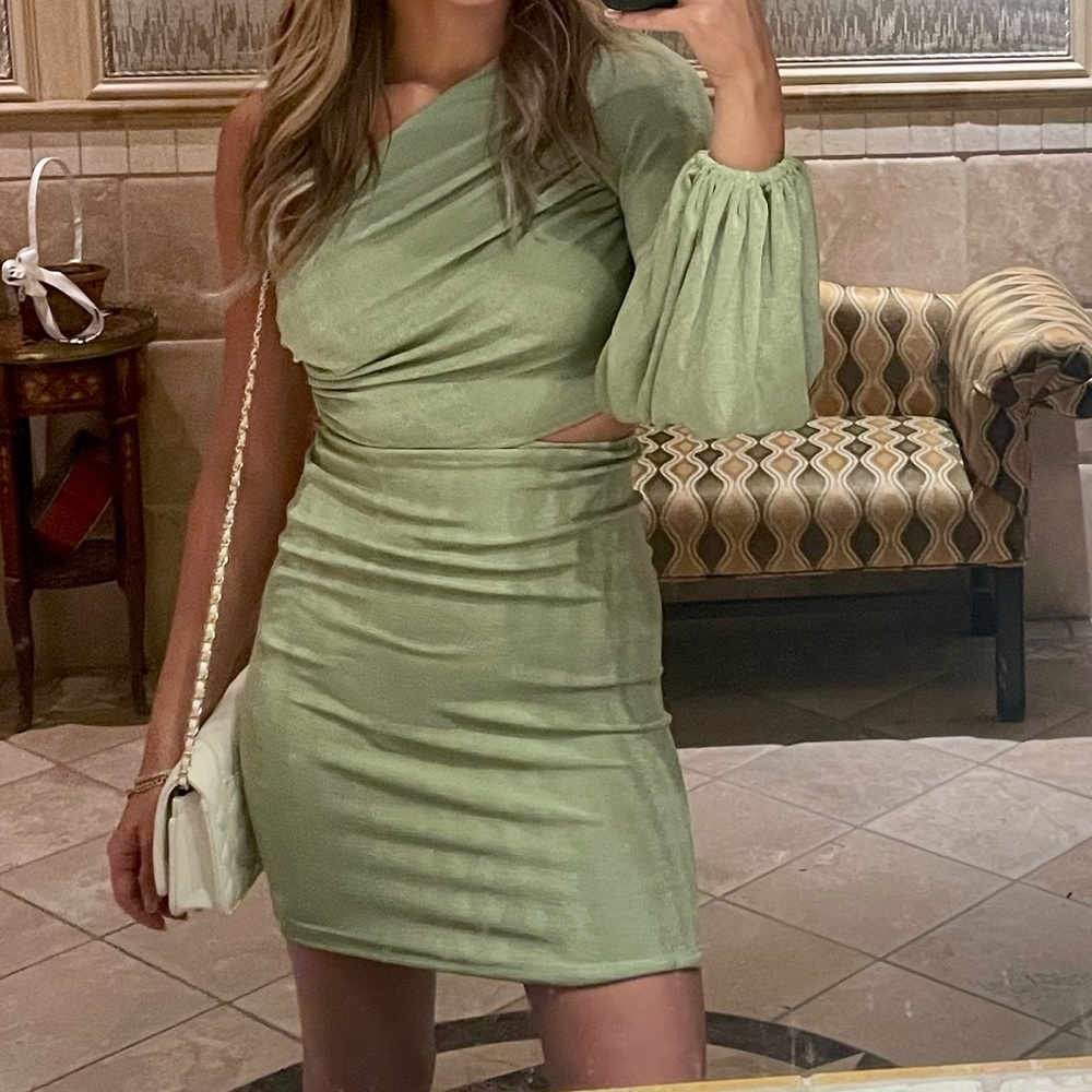 Green dress from hello molly